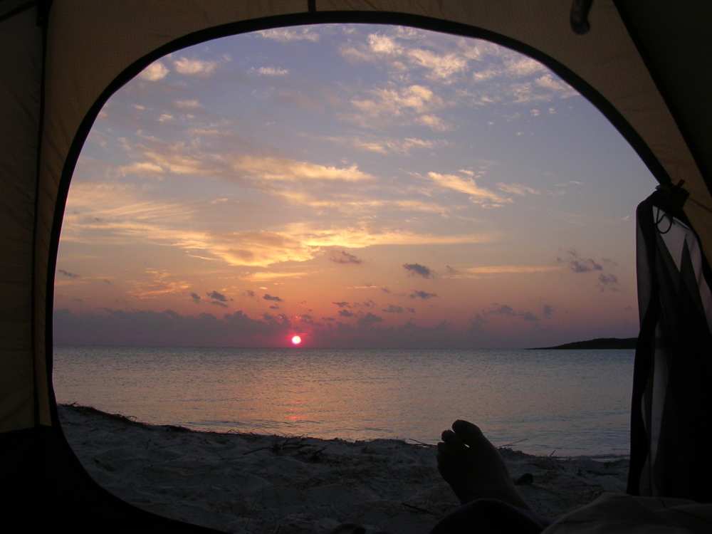 Kicking back watching the sunset