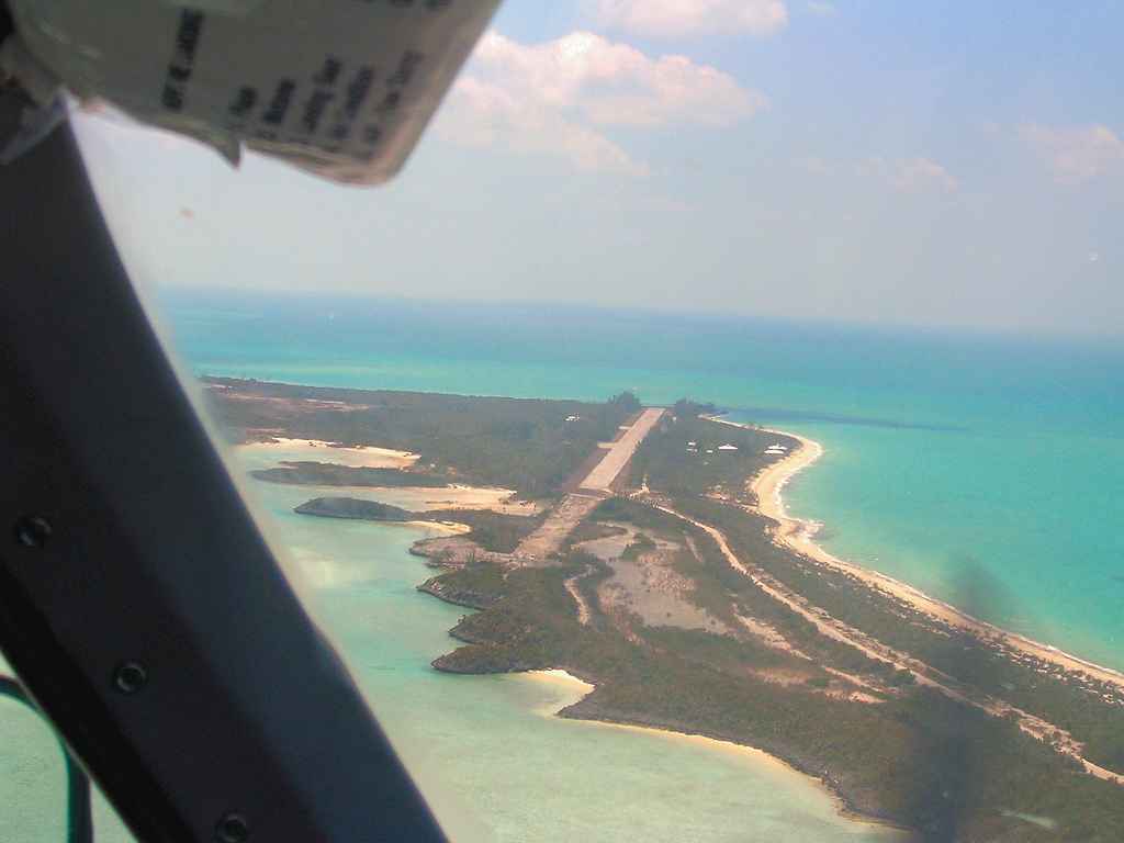 Runway on tiny Cay